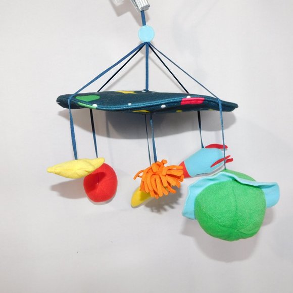 IKEA Klappa MOBILE Crib Child Ceiling Hanging Planets Star Moon Rocket Space - Picture 4 of 4